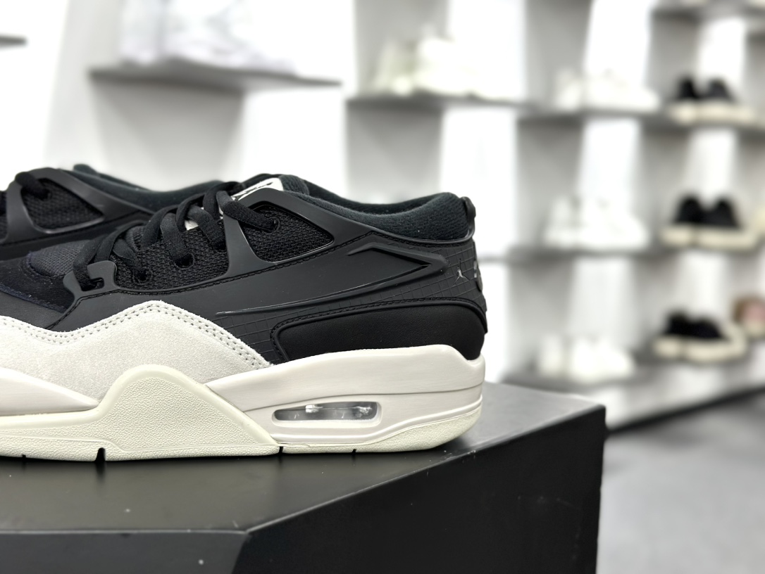 耐克Nike Air Jordan 4 Retro RM”Black Light Bone”迈克尔·乔丹AJ4代篮球鞋“黑浅骨白”FQ7939-001