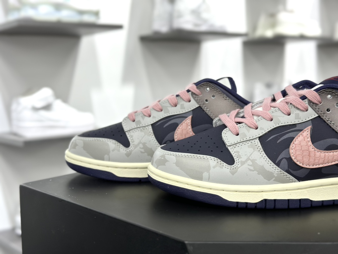 耐克Nike SB Dunk Low”Heart of Sand”扣篮系列低帮板鞋“深紫棕粉沙地之心涂鸦”FV8106-181