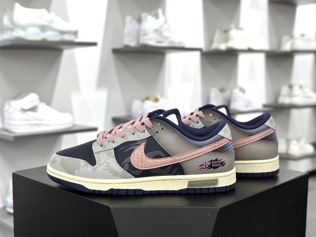 耐克Nike SB Dunk Low”Heart of Sand”扣篮系列低帮板鞋“深紫棕粉沙地之心涂鸦”FV8106-181