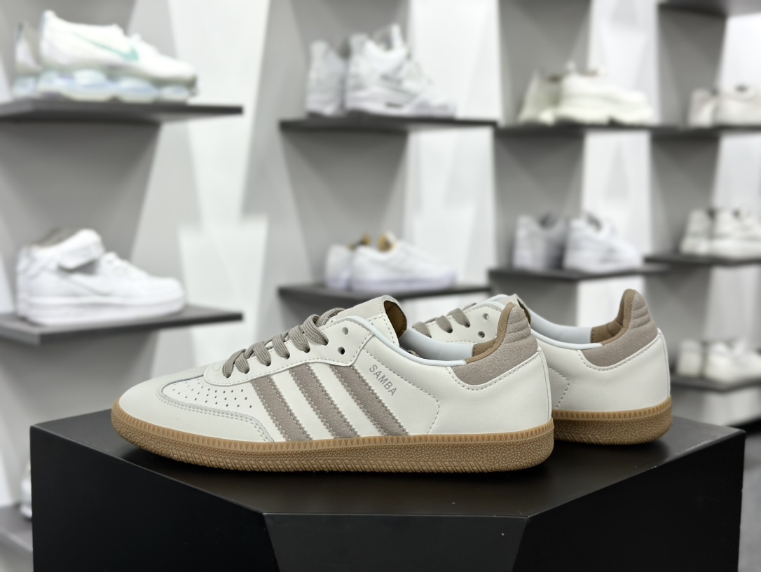 阿迪达斯/三叶草Adidas Originals Samba OG桑巴舞系列绅士德训足球风百搭低帮休闲运动板鞋 IG1376