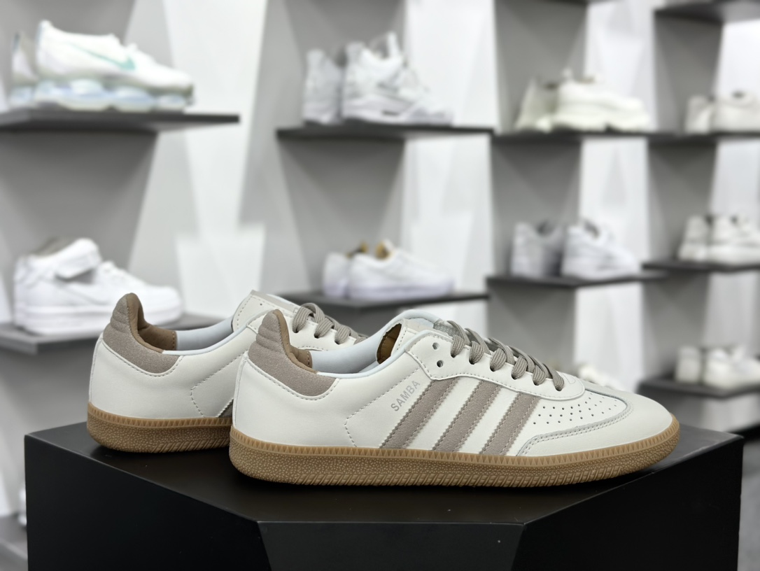 阿迪达斯/三叶草Adidas Originals Samba OG桑巴舞系列绅士德训足球风百搭低帮休闲运动板鞋 IG1376