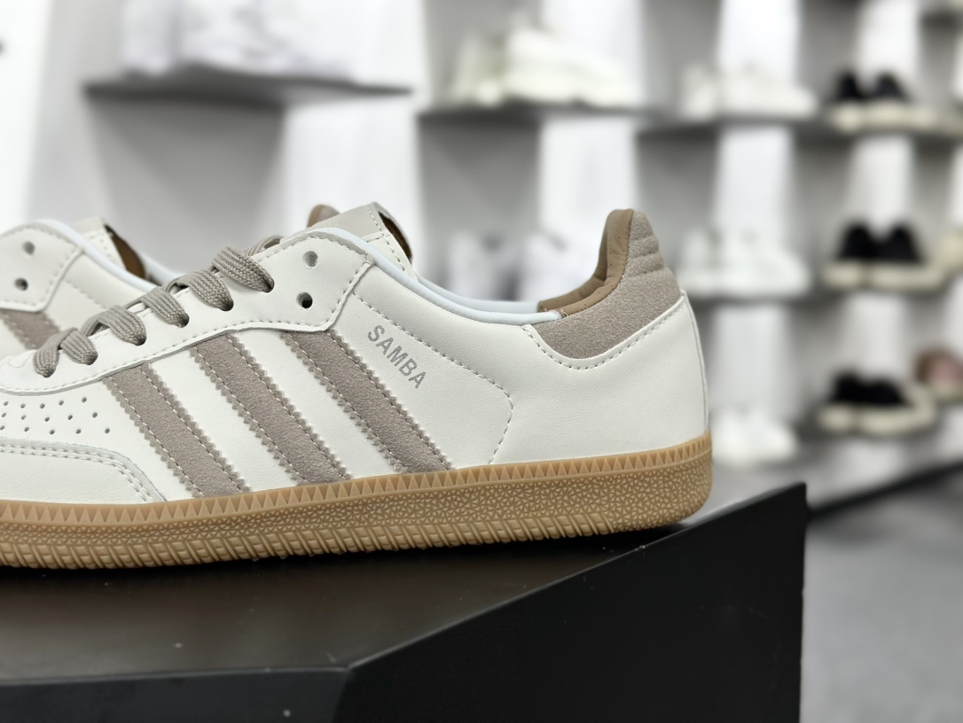 阿迪达斯/三叶草Adidas Originals Samba OG桑巴舞系列绅士德训足球风百搭低帮休闲运动板鞋 IG1376