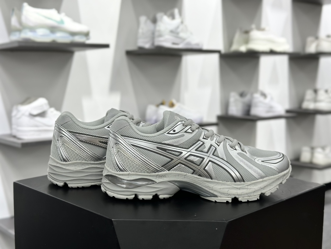 亚瑟士/Asics Gel-Flux CN 系列低帮训练慢跑鞋“米白黑太空银”1012B464-020