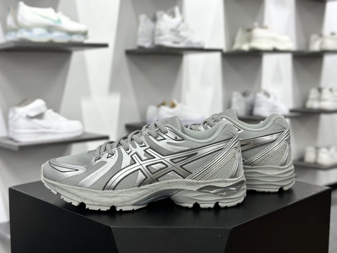 亚瑟士/Asics Gel-Flux CN 系列低帮训练慢跑鞋“米白黑太空银”1012B464-020