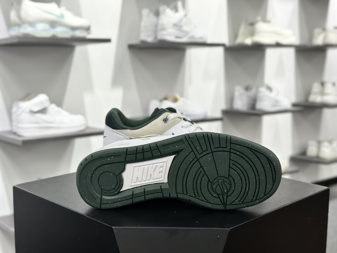 耐克Nike Full Force Low”White/Vintage Green”全力以赴系列中复古休闲运动文化篮球板鞋“皮革白暗绿”HF1739-100