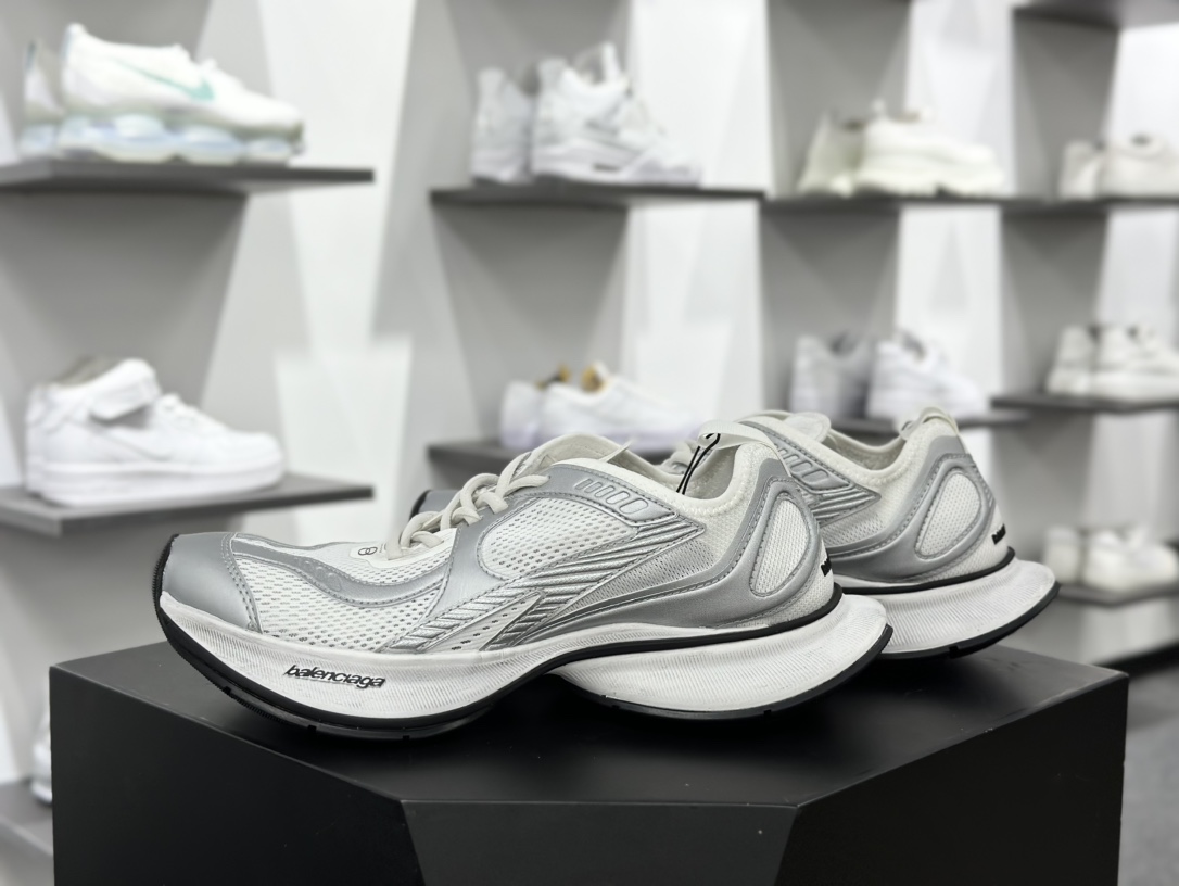 巴黎世家BALENCIAGA Circuit Sneakers 环道系列低帮复古阔型底姥爹风潮流百搭休闲慢跑鞋