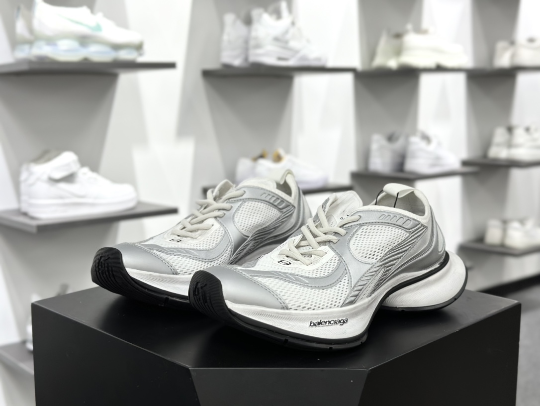 巴黎世家BALENCIAGA Circuit Sneakers 环道系列低帮复古阔型底姥爹风潮流百搭休闲慢跑鞋