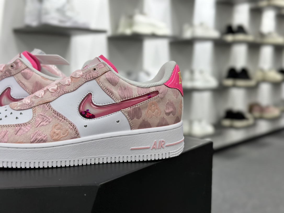 耐克Nike Air Force 1'07 Low”Love Graffiti”空军一号低帮板鞋“白粉桃心情人节果冻钩子”DH2920-111