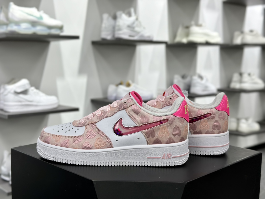 耐克Nike Air Force 1'07 Low”Love Graffiti”空军一号低帮板鞋“白粉桃心情人节果冻钩子”DH2920-111