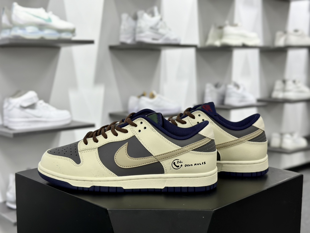 耐克Nike SB Dunk Low”AWG”扣篮系列低帮休闲运动滑板板鞋“米棕栗子之心涂鸦”FV8106-361