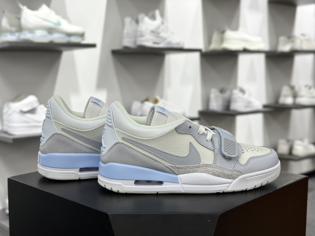 耐克Nike Air Jordan Legacy 312 Low”Ashen Slate/Glacier Blue”乔丹运动篮球鞋“石板灰白冰川蓝”HQ1190-101