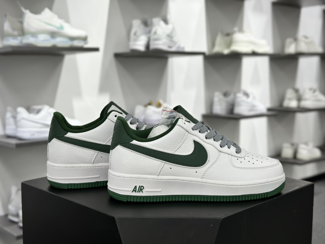 耐克Nike Air Force 1 Low Premium PE”Four Horsemen”空军一号经典板鞋“皮革白深绿四骑士”FB9128-100