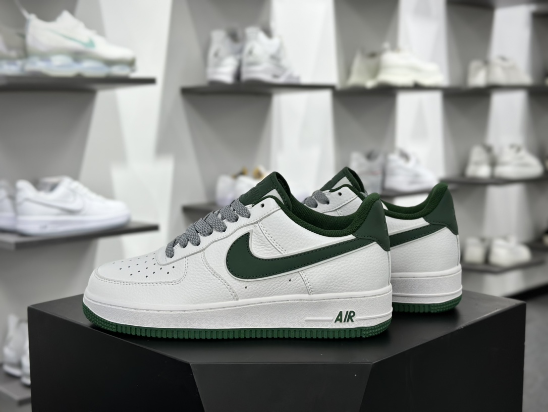 耐克Nike Air Force 1 Low Premium PE”Four Horsemen”空军一号经典板鞋“皮革白深绿四骑士”FB9128-100