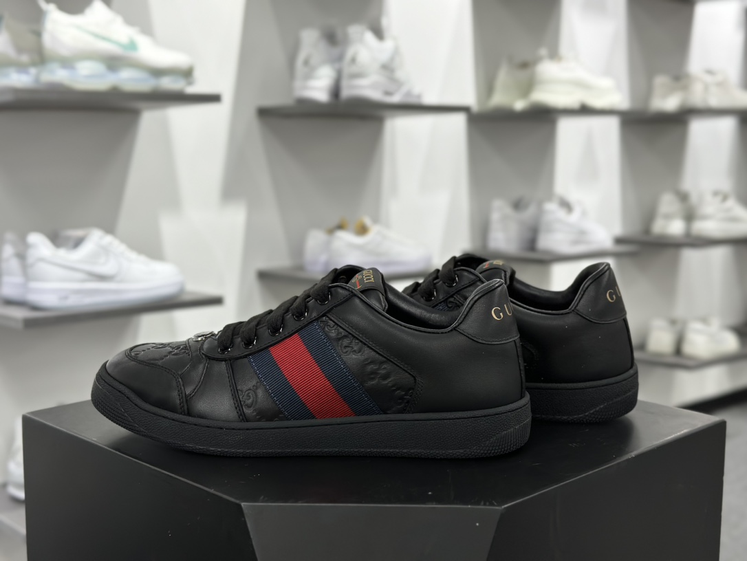 古驰Gucci Screener GG Sneaker Low 经典原型系列低帮复古老爹百搭休闲运动板鞋