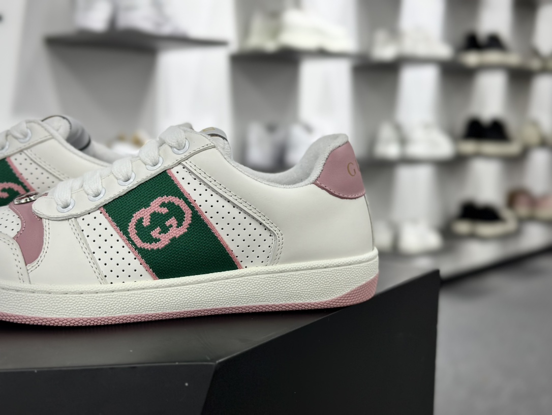 古驰Gucci Screener GG Sneaker Low 经典原型系列复古百搭老爹做旧休闲板鞋