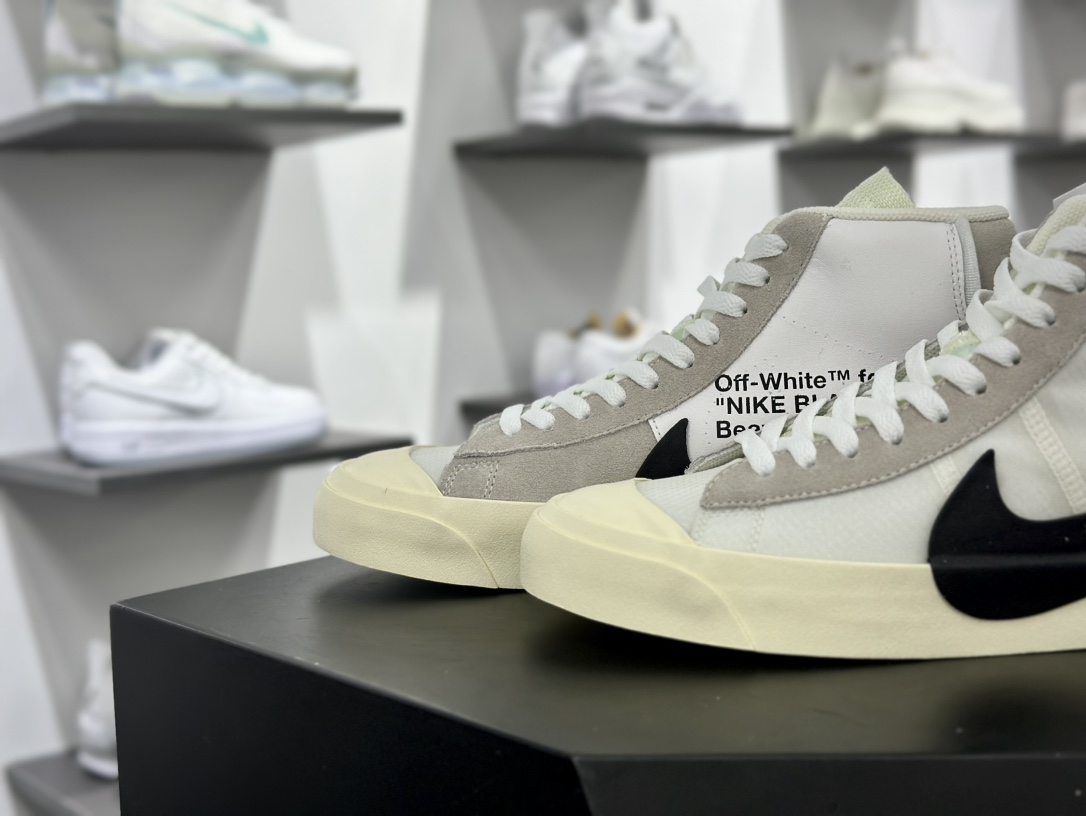 Off-White x Nike Blazer Mid Spooky”Grim Reepers”开拓者经典中帮运动板鞋 AA3832-100