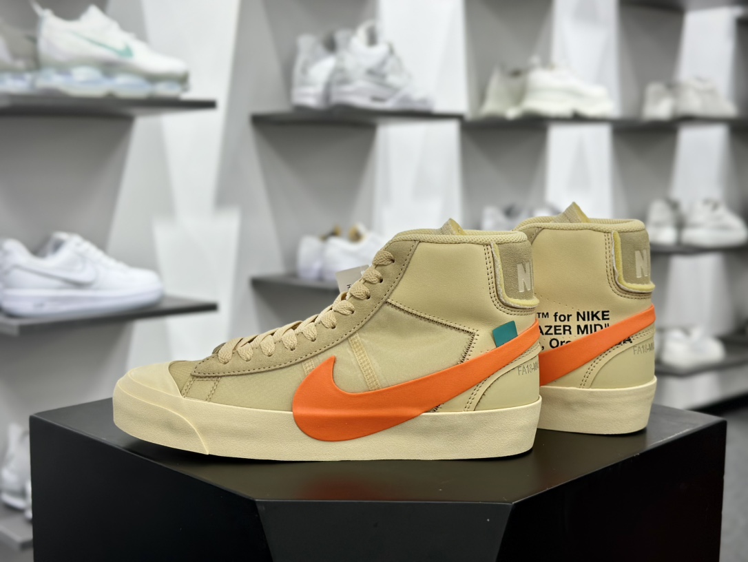 Off-White x Nike Blazer Mid Spooky”Grim Reepers”开拓者经典中帮百搭硫化休闲运动板鞋 AA3832-700