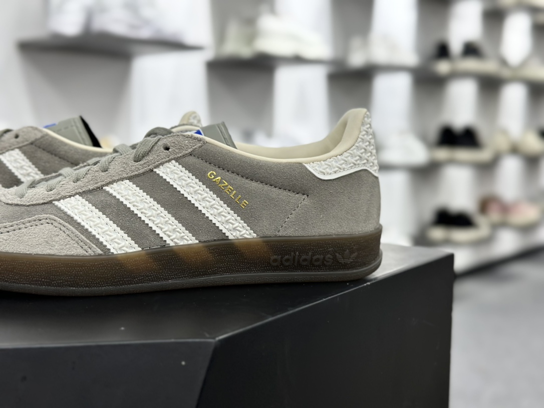 阿迪达斯Adidas Originals Handball SPZL 手球运动员休闲运动板鞋“翻毛铁灰白生胶底”IF1807