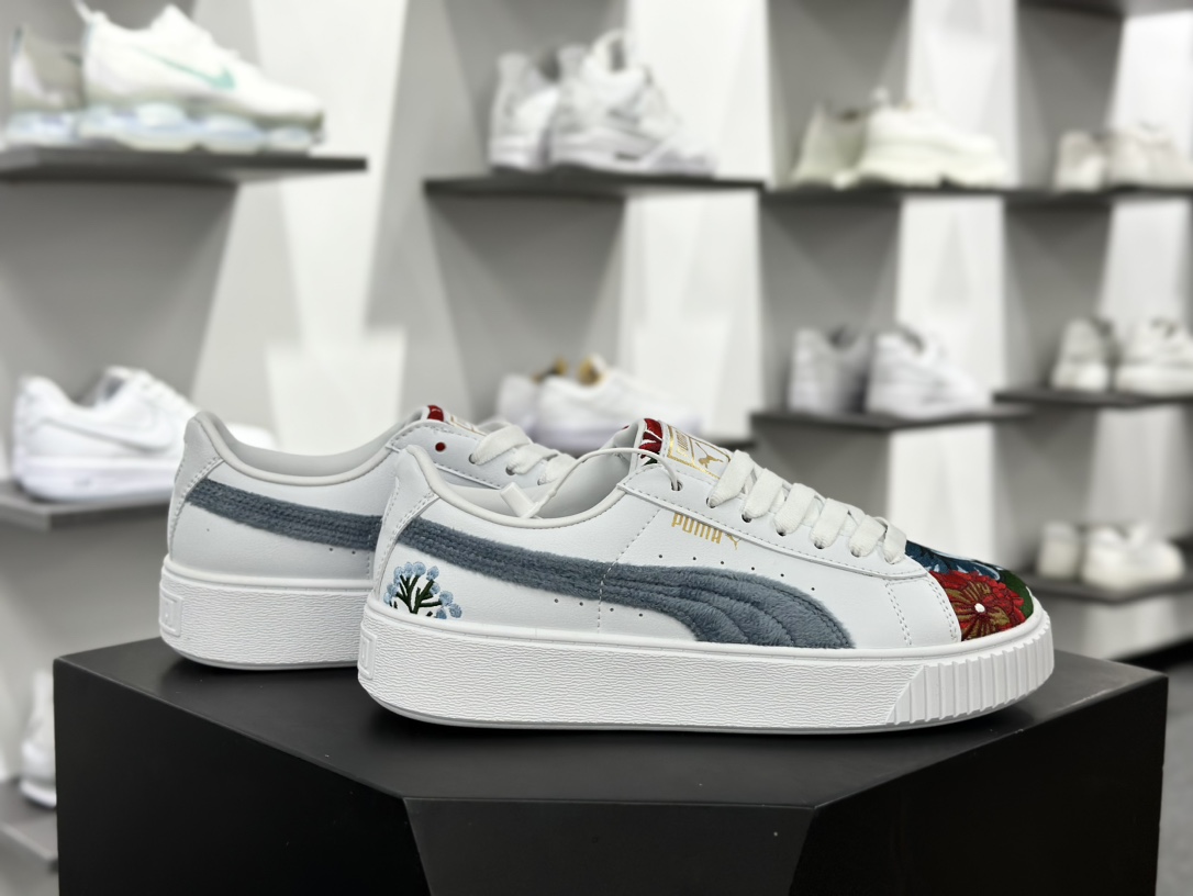 彪马PUMA Suede Platform Women's二代松糕复古休闲运动百搭显高板鞋 366123-01