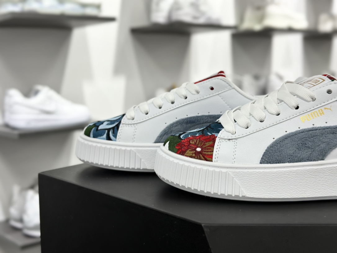 彪马PUMA Suede Platform Women's二代松糕复古休闲运动百搭显高板鞋 366123-01