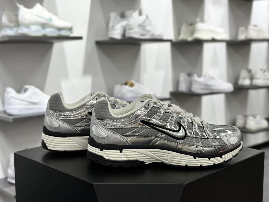 耐克Nike P-6000 Premium”Flat Pewter Light Iron ”系列低帮慢跑鞋 “金属液态银黑”CN0149-001