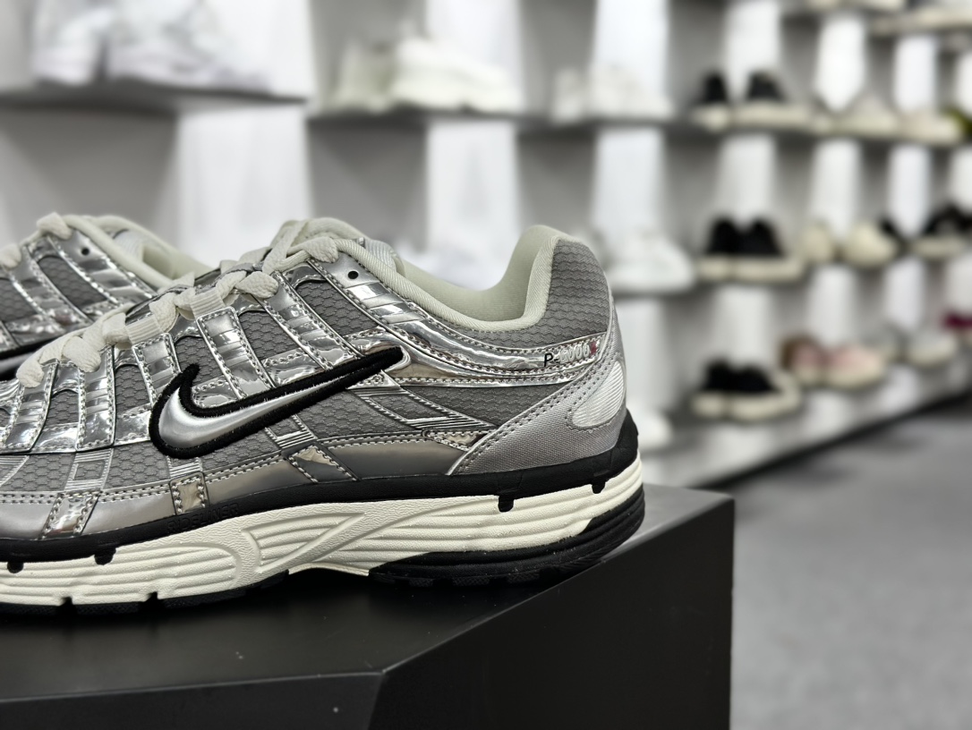 耐克Nike P-6000 Premium”Flat Pewter Light Iron ”系列低帮慢跑鞋 “金属液态银黑”CN0149-001