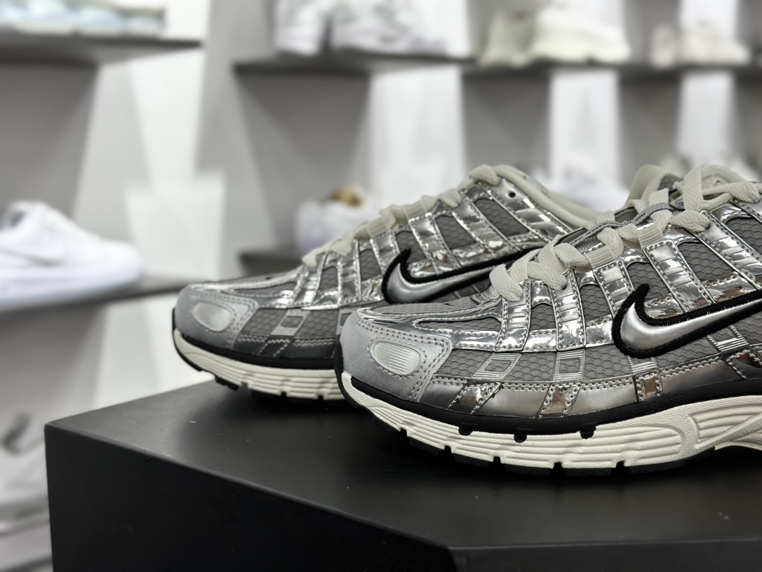 耐克Nike P-6000 Premium”Flat Pewter Light Iron ”系列低帮慢跑鞋 “金属液态银黑”CN0149-001