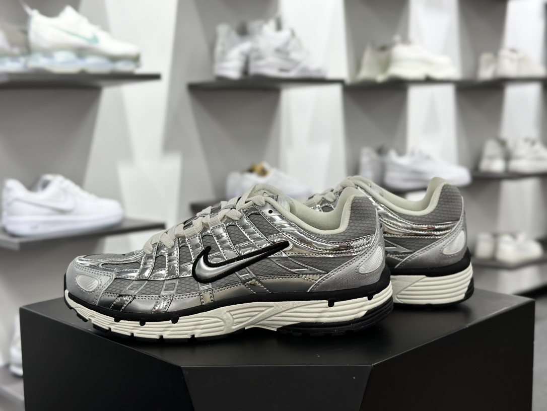 耐克Nike P-6000 Premium”Flat Pewter Light Iron ”系列低帮慢跑鞋 “金属液态银黑”CN0149-001