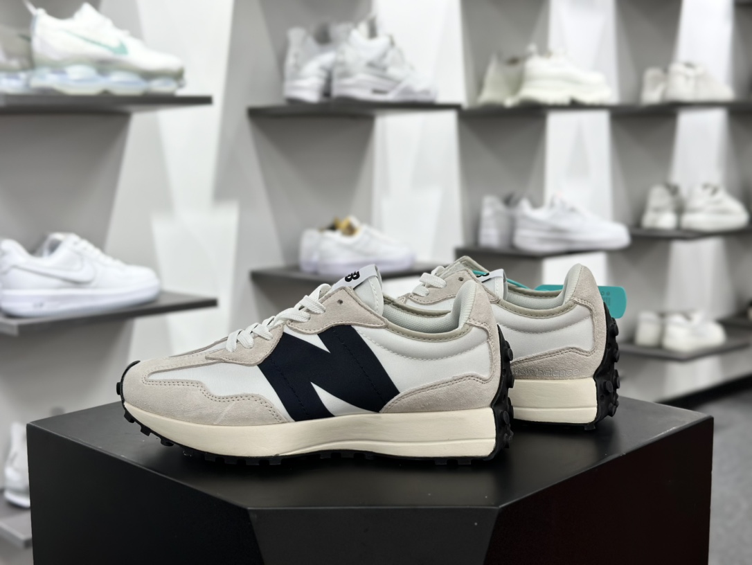 新百伦New Balance MS327系列复古休闲运动慢跑鞋“海盐白灰黑”MS327FE