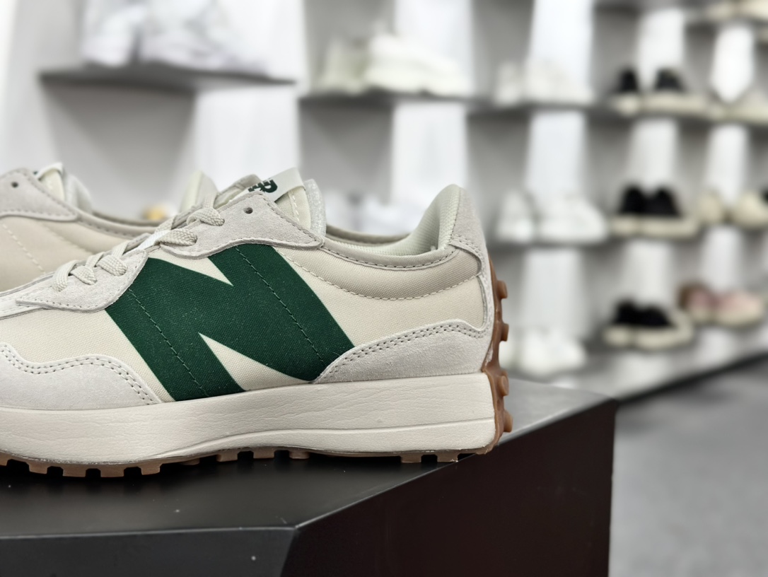 新百伦New Balance MS327系列复古休闲运动慢跑鞋“浅灰深绿生胶底”MS327HR1