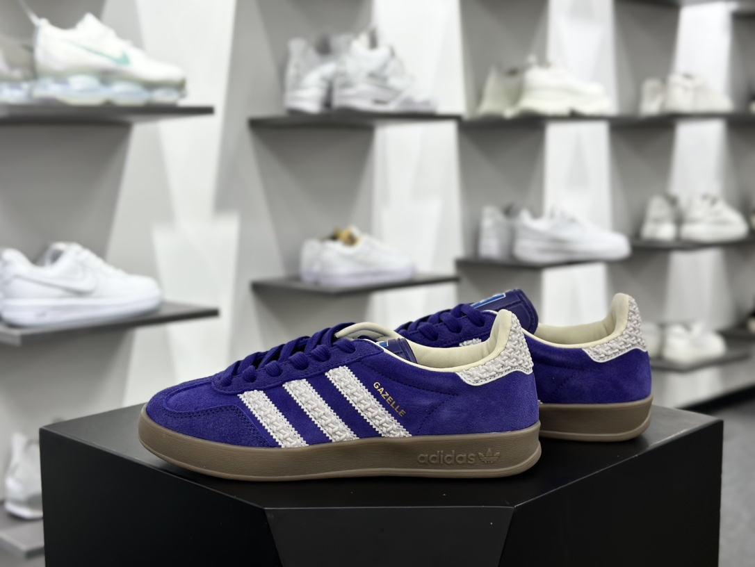 阿迪达斯Adidas Originals Handball SPZL 手球运动员板鞋“翻毛翻毛罗兰紫焦糖底”IF1806