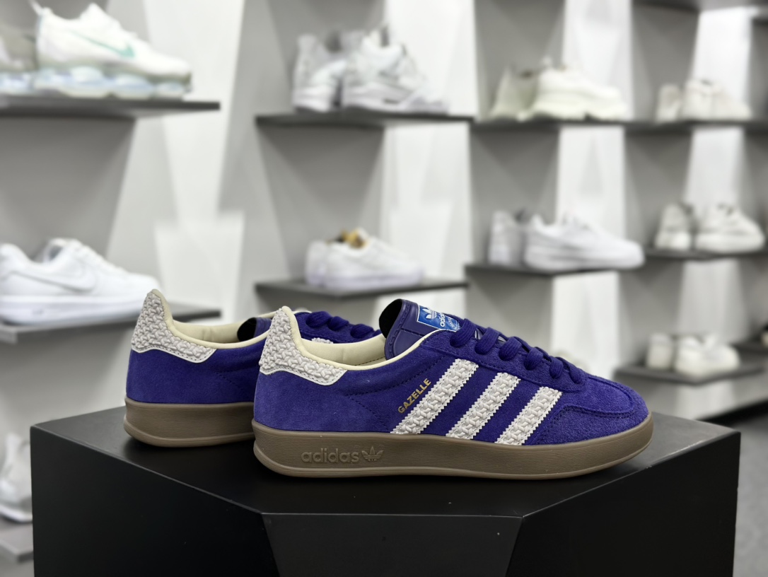 阿迪达斯Adidas Originals Handball SPZL 手球运动员板鞋“翻毛翻毛罗兰紫焦糖底”IF1806