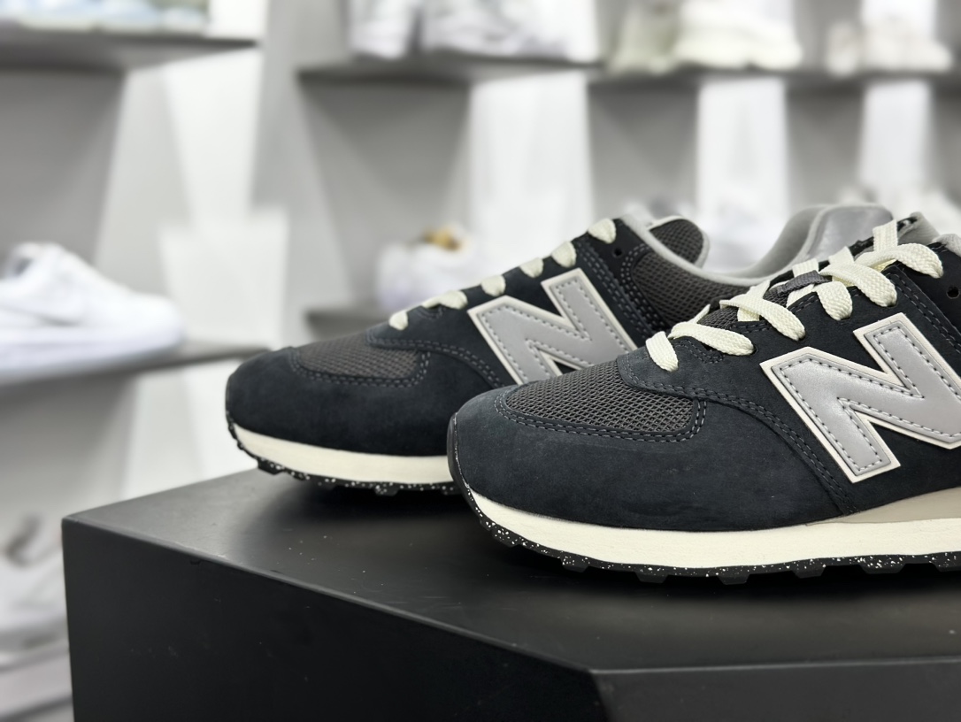 NB新百伦New Balance ML574系列低帮经典复古休闲运动慢跑鞋“麂皮煤黑元祖灰”U574GM2