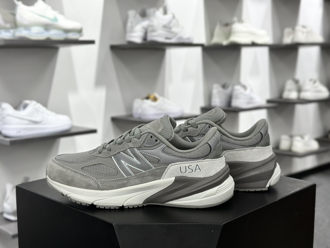 NB新百伦New Balance Made in USA 990v6”Moon Mist”六代系列老爹风休闲运动跑步鞋“深灰反光银USA”M990WT6