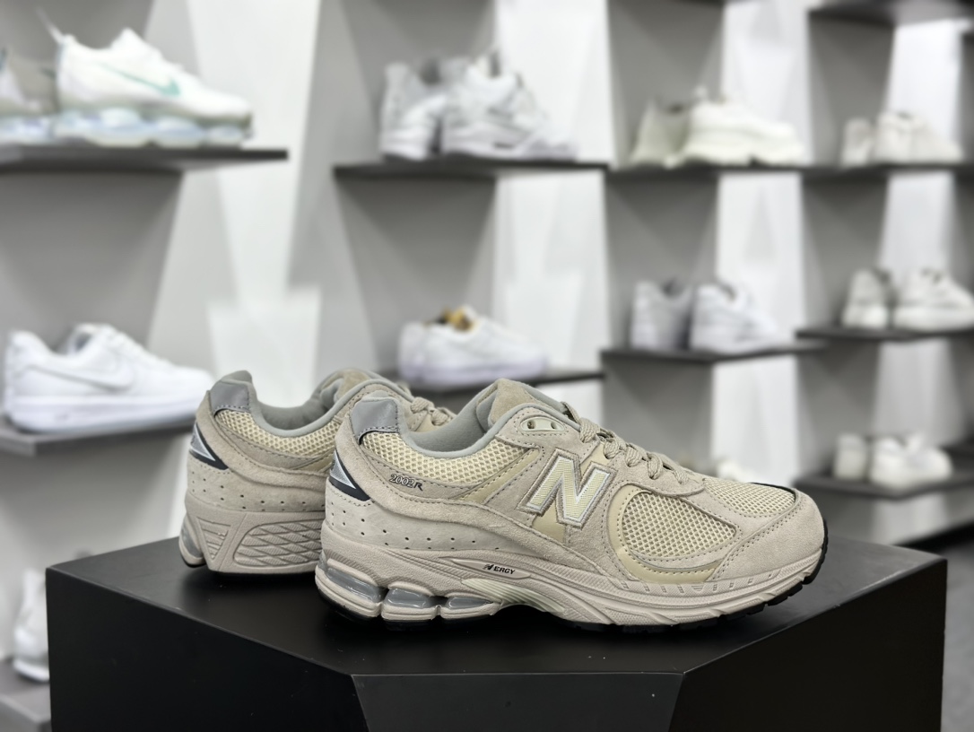 NB新百伦New Balance 2002R”Grey”系列低帮复古老爹风休闲慢跑鞋“麂皮元祖灰深灰白”M2002RST