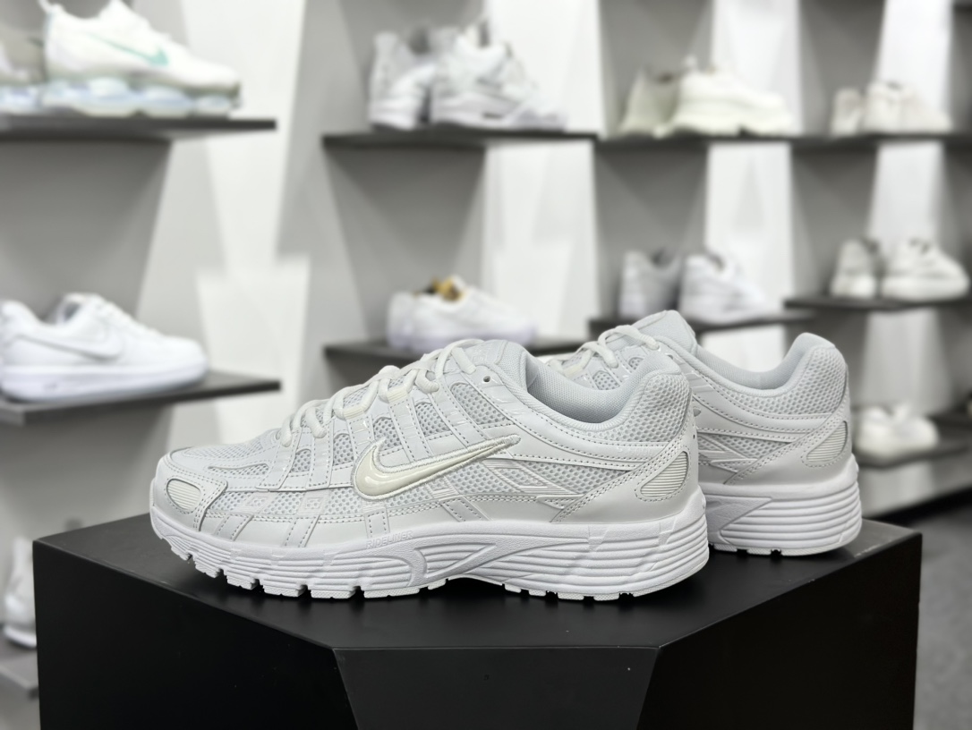 耐克Nike P-6000 Premium”Flat Pewter Light Iron ”系列低帮慢跑鞋 “全白武士”BV1021-102