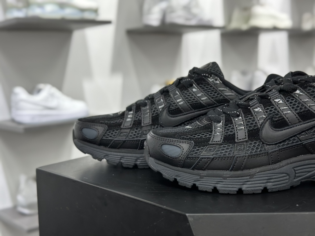 耐克Nike P-6000 Premium”Flat Pewter Light Iron ”系列低帮舒适慢跑鞋 “全黑武士”FQ8732-010