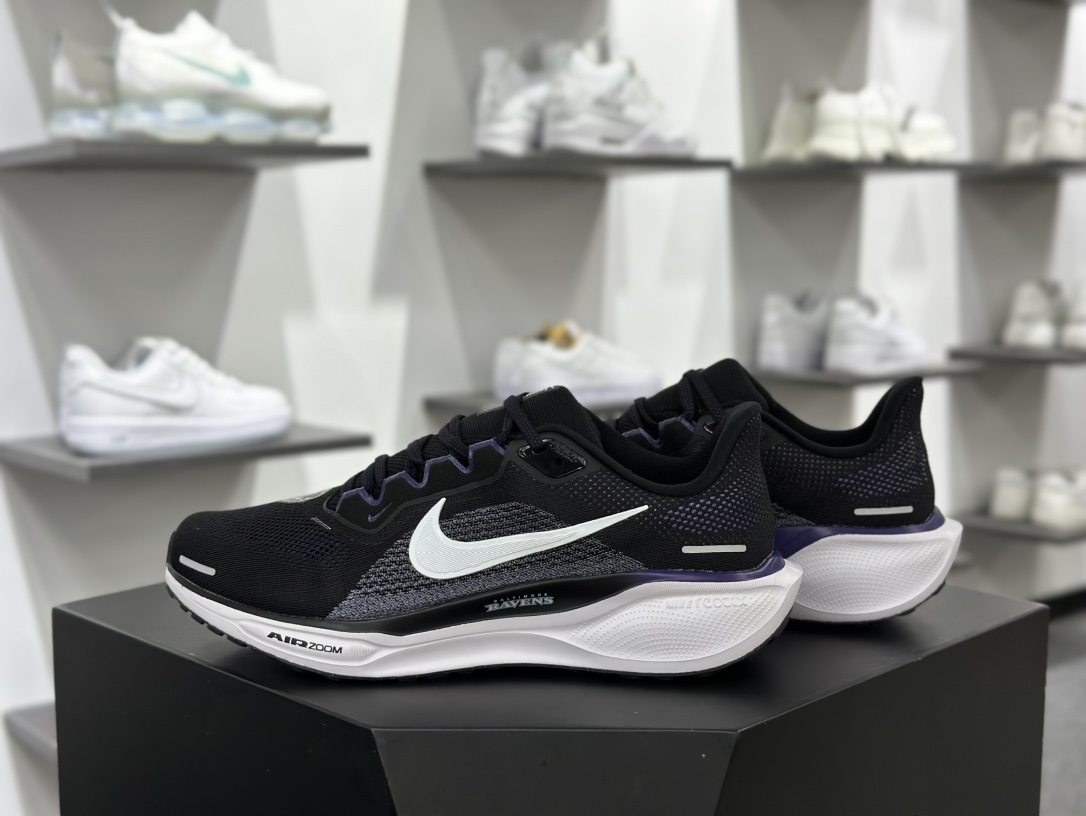 耐克Nike Air Zoom Pegasus 41 Premium”NFL”41代超级慢跑鞋“网织黑白紫NFL”FZ5094-001