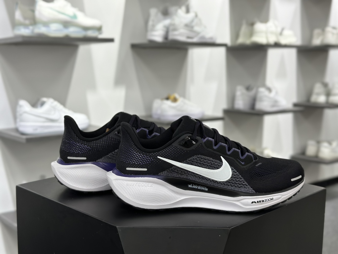 耐克Nike Air Zoom Pegasus 41 Premium”NFL”41代超级慢跑鞋“网织黑白紫NFL”FZ5094-001