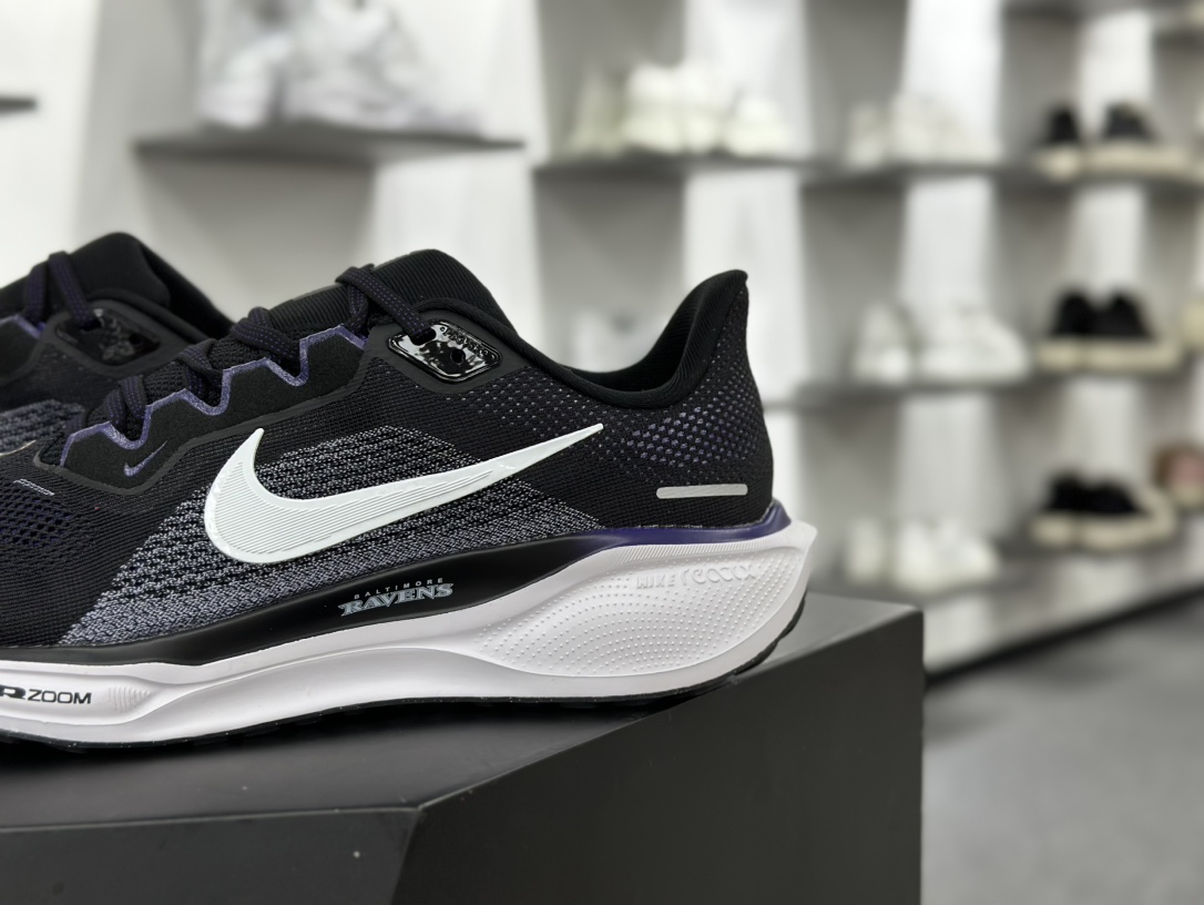 耐克Nike Air Zoom Pegasus 41 Premium”NFL”41代超级慢跑鞋“网织黑白紫NFL”FZ5094-001