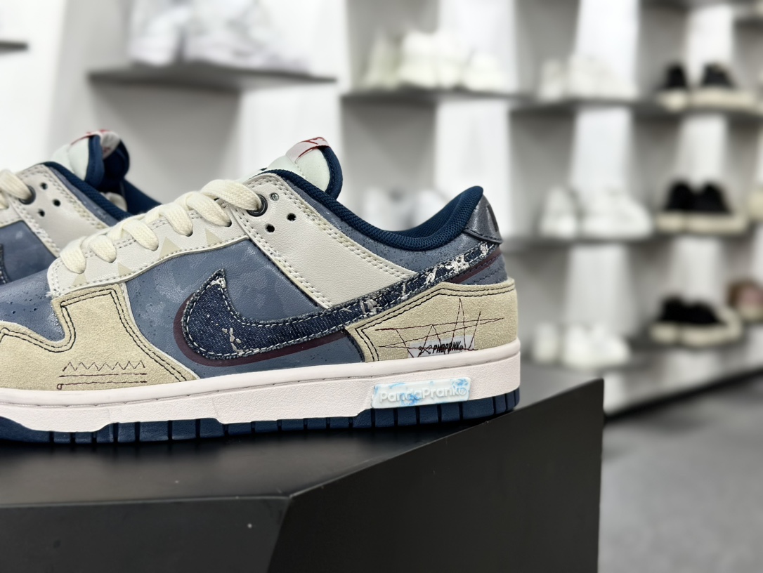 耐克Nike SB Dunk Low”Drain The Pond To Fish”扣篮板鞋“灰蓝棕竭泽而渔”DD1391-400