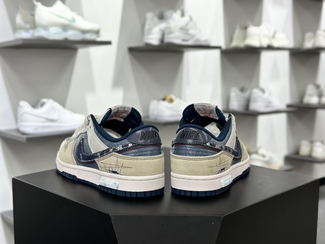 耐克Nike SB Dunk Low”Drain The Pond To Fish”扣篮板鞋“灰蓝棕竭泽而渔”DD1391-400