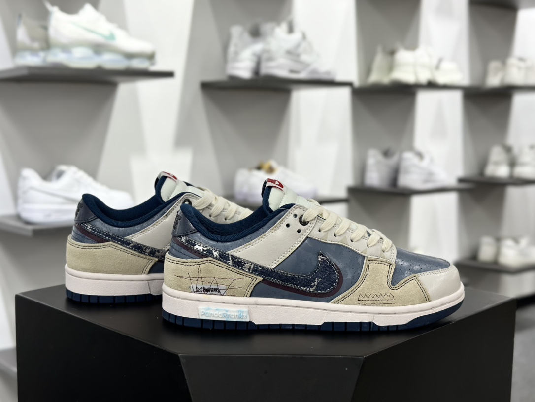 耐克Nike SB Dunk Low”Drain The Pond To Fish”扣篮板鞋“灰蓝棕竭泽而渔”DD1391-400