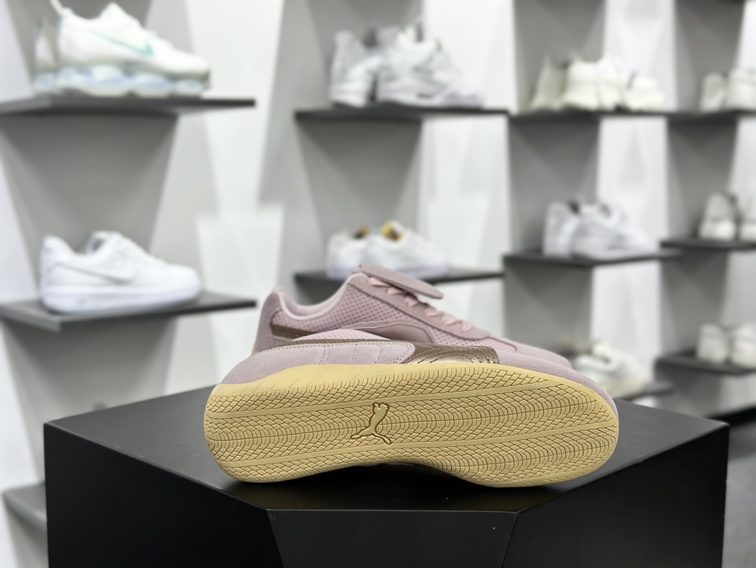 Open YY x Puma Speedca”Prairie Tan Matte Silver”极速赛车休闲运动赛车鞋“翻毛浅粉玫瑰金”397397-03