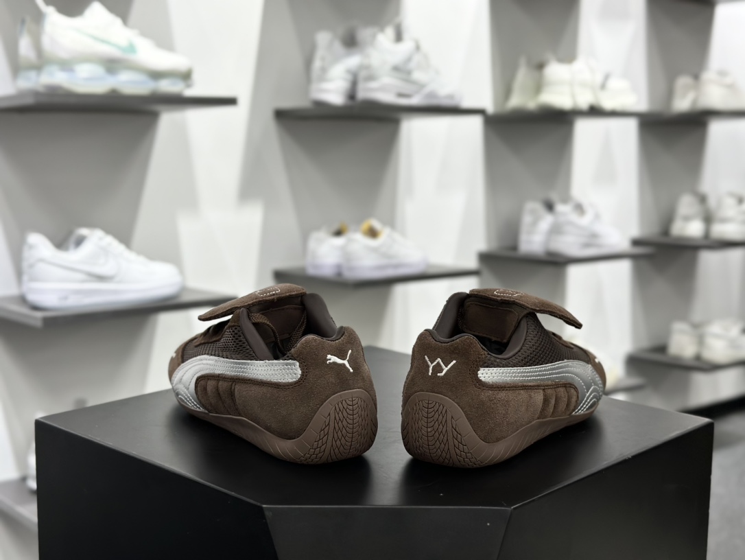 Open YY x Puma Speedca”Prairie Tan Matte Silver”极速赛车鞋“翻毛可可棕银”397397-04