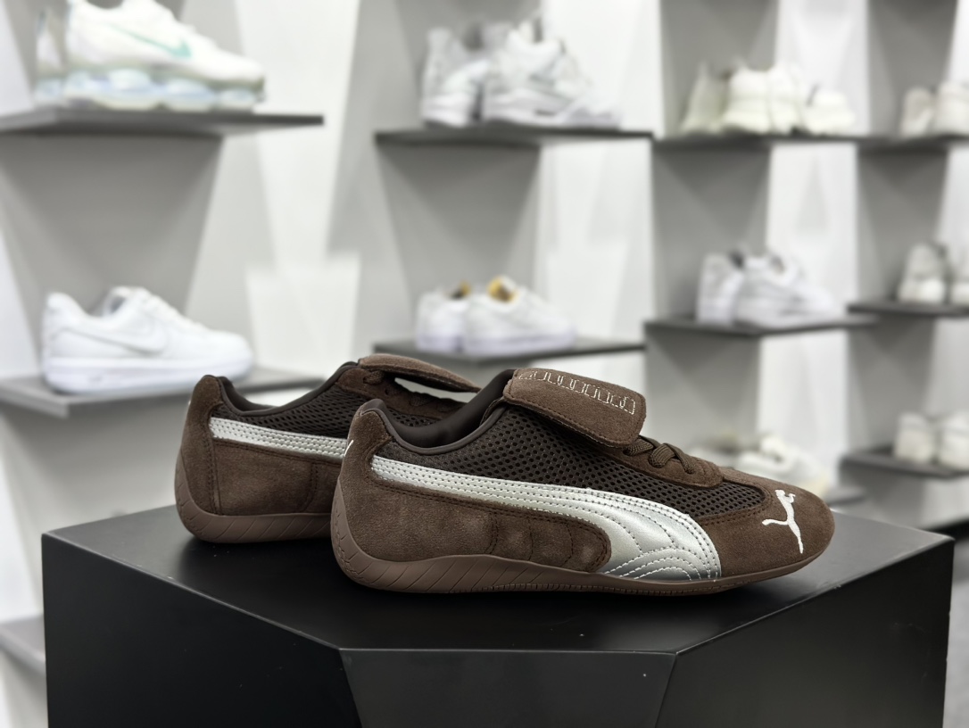 Open YY x Puma Speedca”Prairie Tan Matte Silver”极速赛车鞋“翻毛可可棕银”397397-04