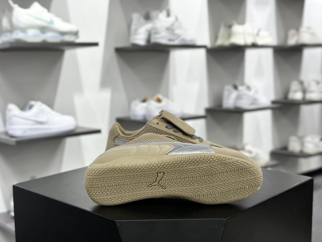 Open YY x Puma Speedca”Prairie Tan Matte Silver”极速赛车赛车鞋“翻毛沙土棕银”397397-02