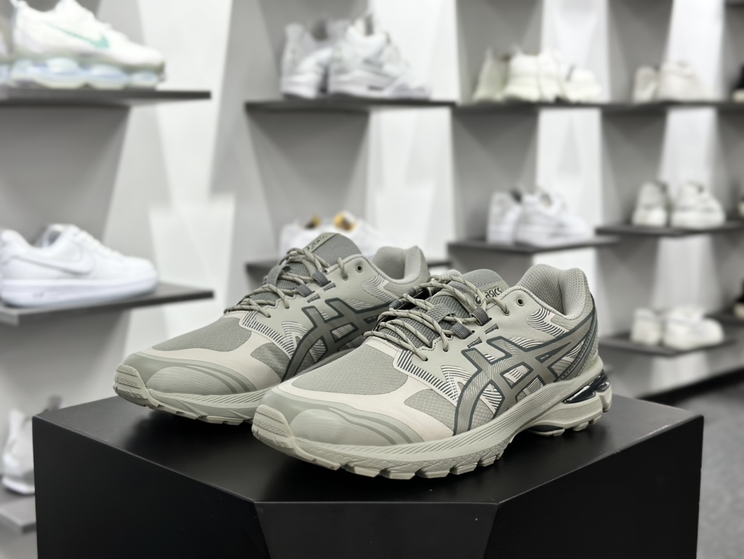 亚瑟士/Asics Gel-Terrain”Seal Grey”全地形系列低帮轻量跑步鞋“米灰绿”1203A342-020