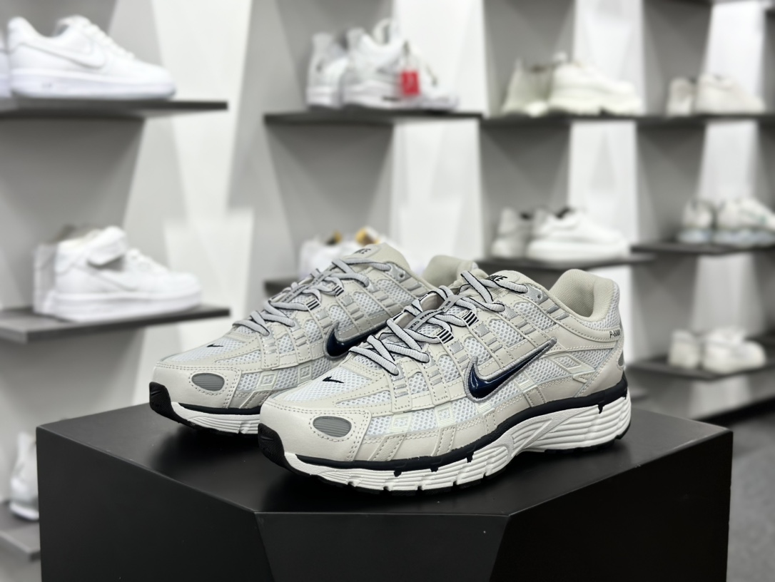 耐克Nike P-6000 Premium”Sail/Wolf Grey”系列低帮慢跑鞋 CD6404-018