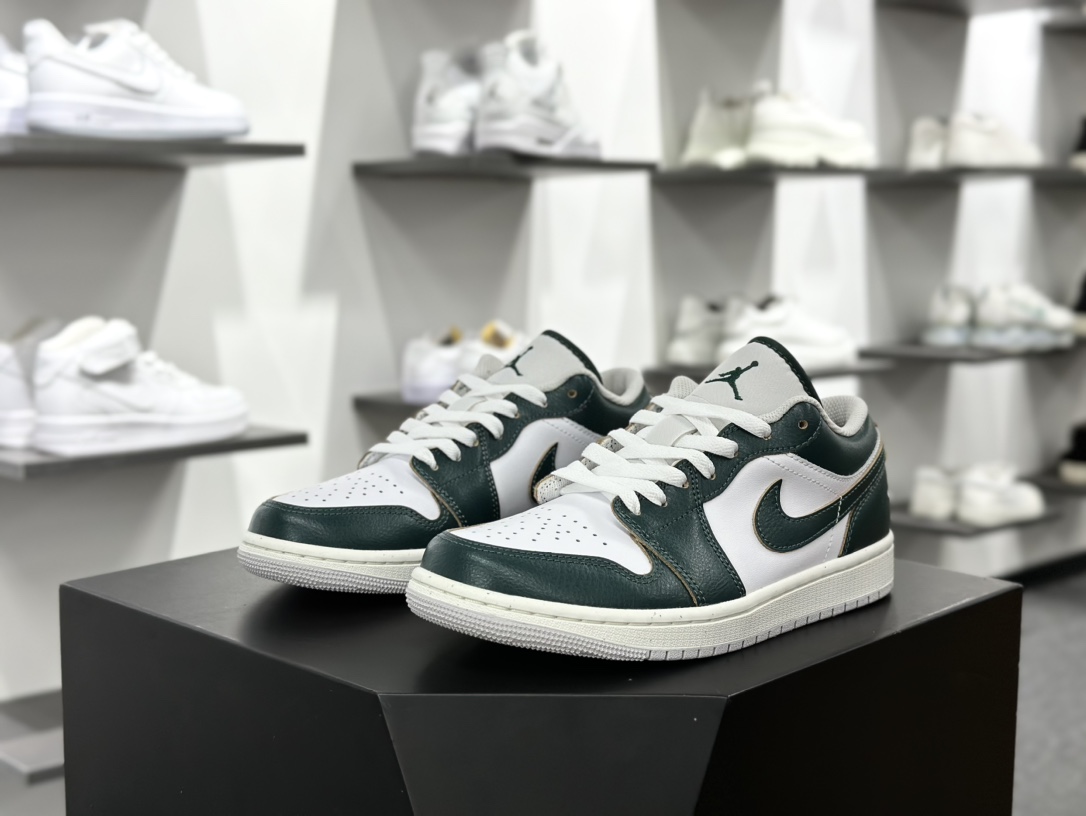 耐克Nike Air Jordan 1 Low”Oxidized Green/Sail”AJ1乔丹一代低帮篮球鞋“氧化绿帆白”FQ7687-300